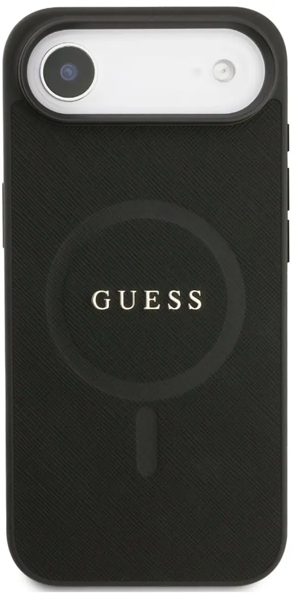 GUESS Saffiano Classic MagSafe Hoesje - iPhone Air High - Zwart - afbeelding 4 van 6