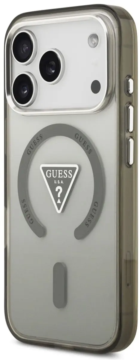 GUESS IML Case Gradient Triangle Logo MagSafe iPhone 17 Pro - 1 Pasje - Zwart - afbeelding 4 van 6