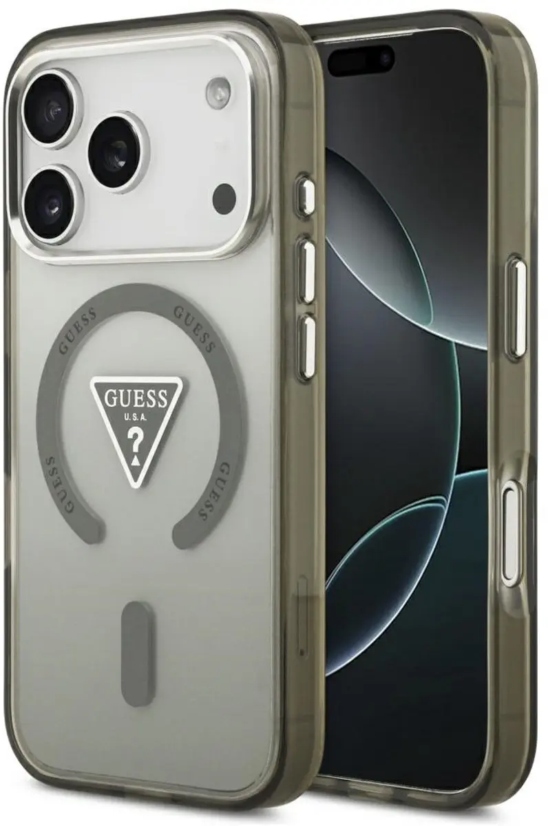 GUESS IML Case Gradient Triangle Logo MagSafe iPhone 17 Pro