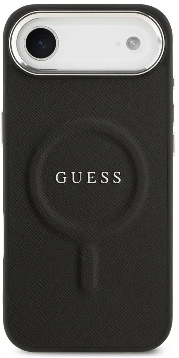 GUESS Classic Logo MagSafe Hoesje - iPhone Air - 1 Pasje - Zwart - afbeelding 2 van 6