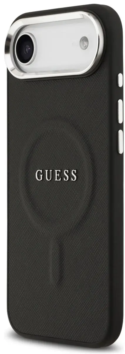 GUESS Classic Logo MagSafe Hoesje - iPhone Air - 1 Pasje - Zwart - afbeelding 5 van 6