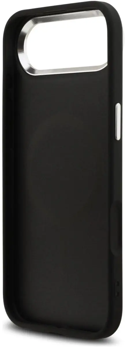 GUESS Glitter Triangle Logo MagSafe Hoesje - iPhone 17 Air - Zwart - afbeelding 4 van 6