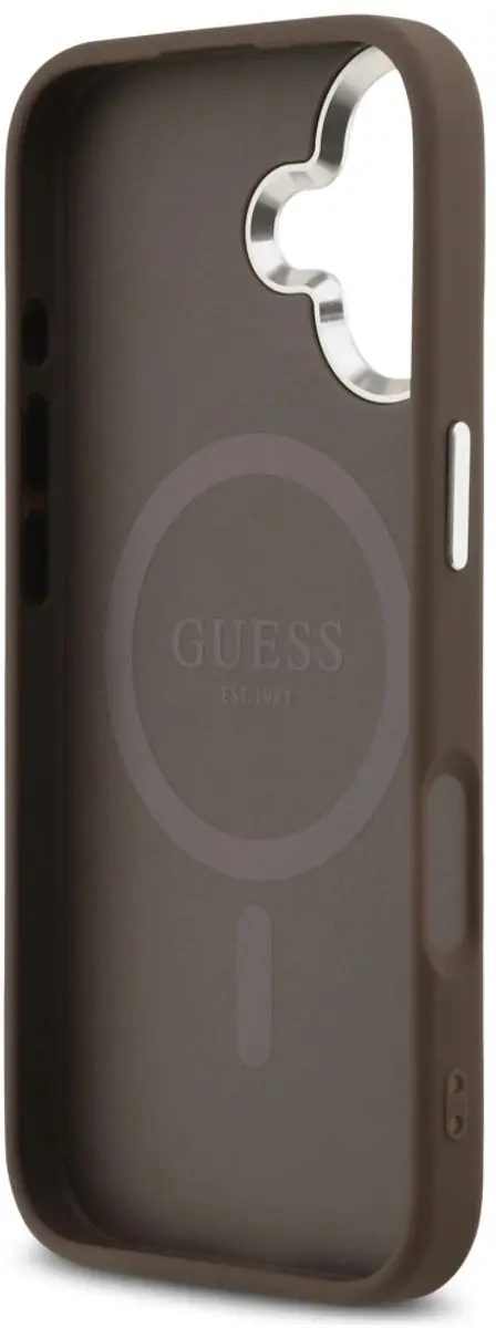 GUESS Hoesje iPhone 17 Magsafe - Leder - Zwart - afbeelding 5 van 6