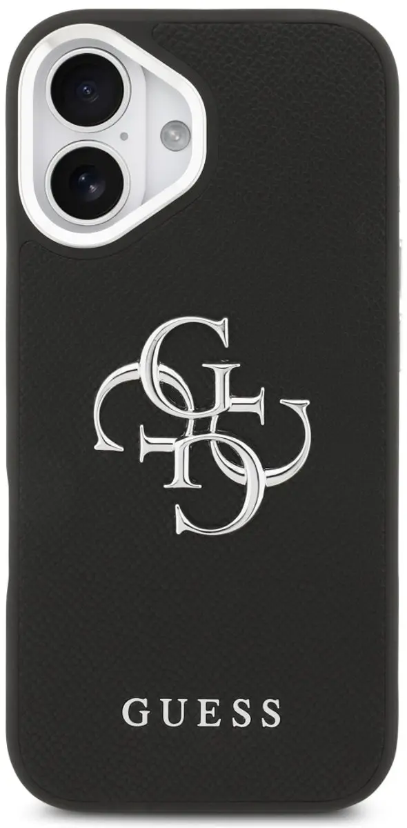 GUESS Hoesje iPhone 17 Granuleerd Logo - Zwart - afbeelding 2 van 6