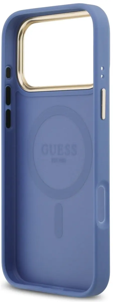 GUESS 4G Pu Classic Logo MagSafe Hoesje - iPhone 17 Pro Max - Zwart - afbeelding 4 van 6