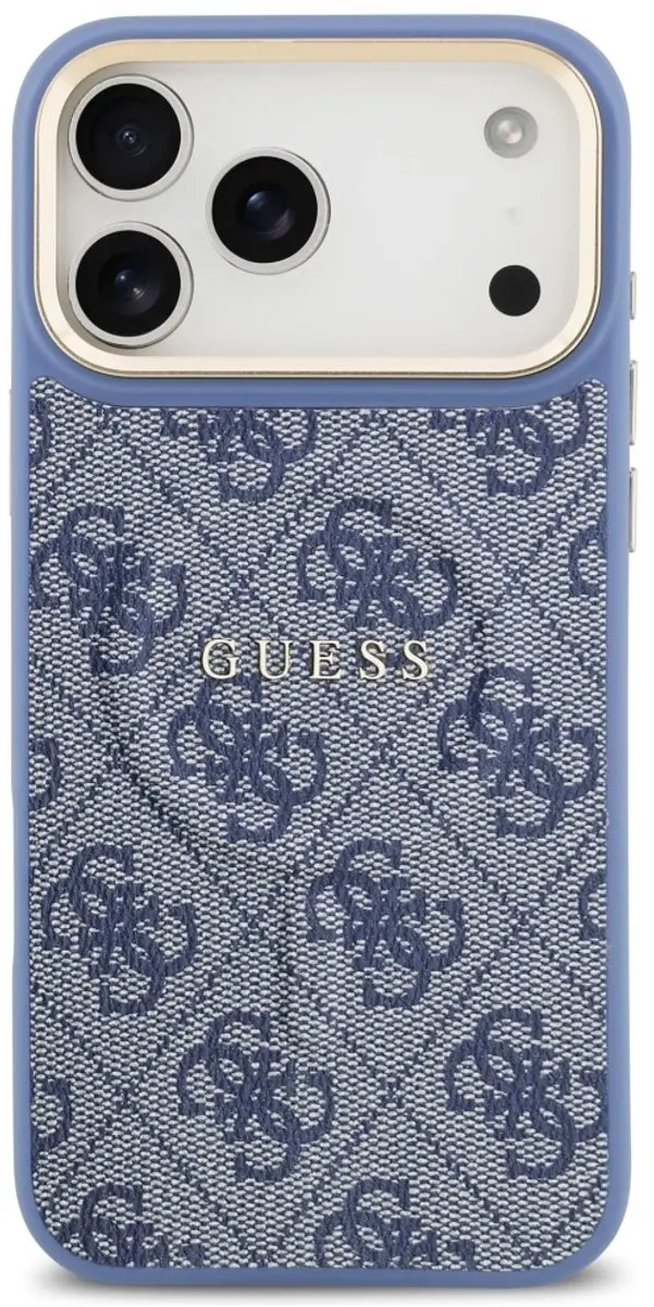GUESS 4G Pu Classic Logo MagSafe Hoesje - iPhone 17 Pro Max - Zwart - afbeelding 2 van 6