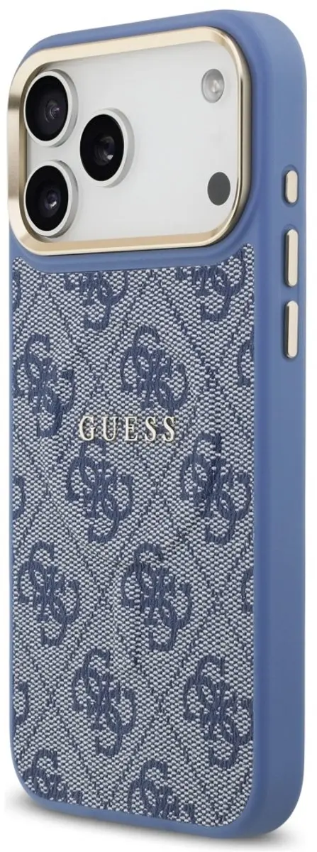 GUESS 4G Pu Classic Logo MagSafe Hoesje - iPhone 17 Pro Max - Zwart - afbeelding 3 van 6
