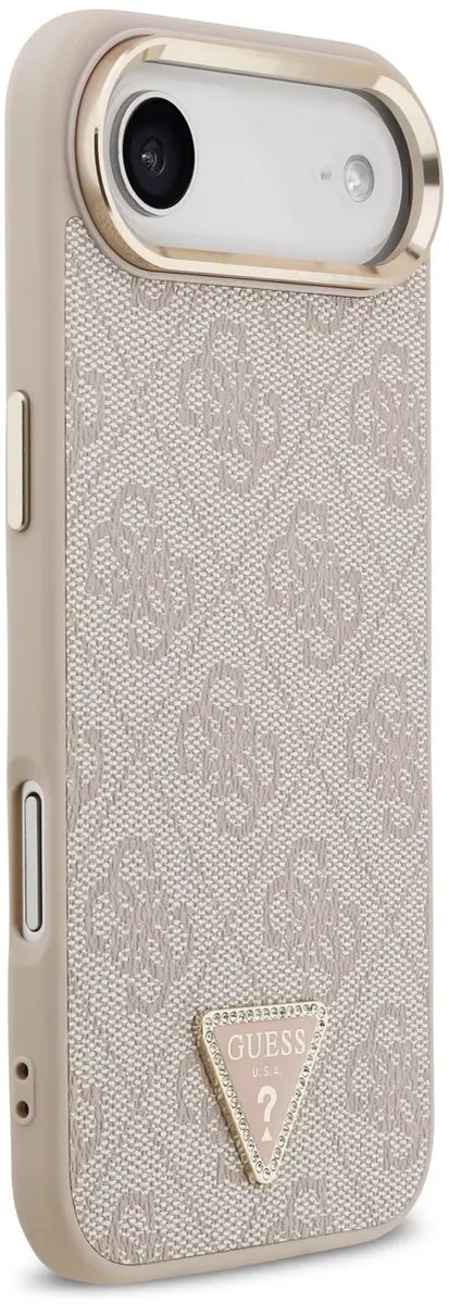 GUESS 4G Triangle iPhone Air Hoesje - MagSafe Roze - afbeelding 5 van 6