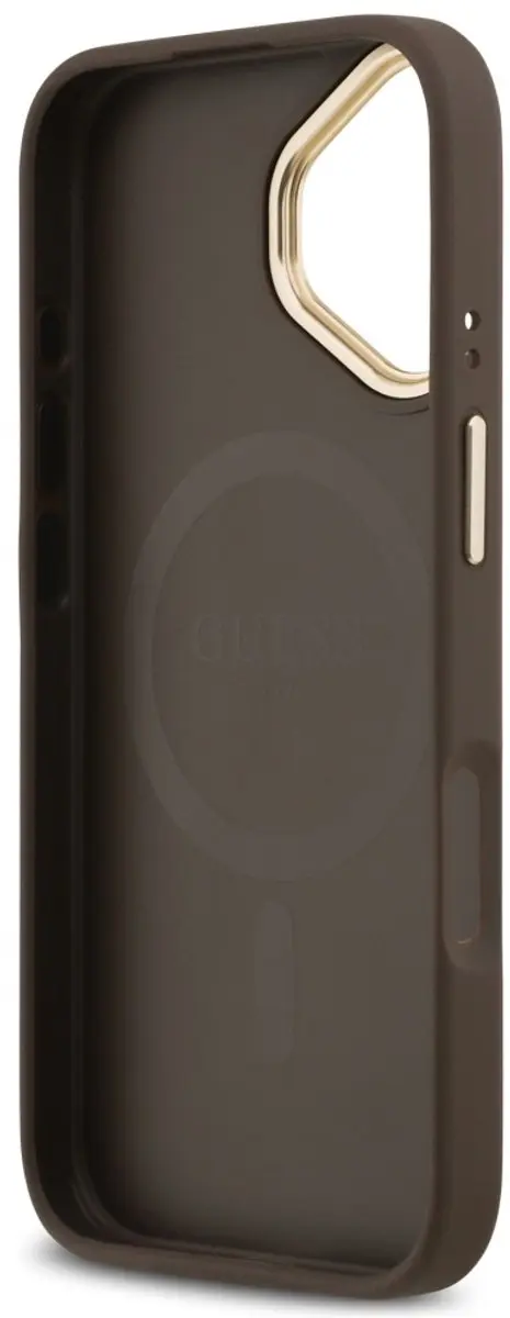 GUESS Case 4G Strass Logo & Grote Band iPhone 17 - Metaal - Zwart - afbeelding 3 van 6