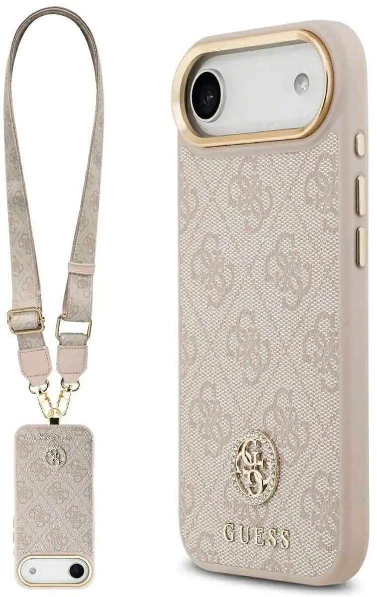 GUESS Case 4G Strass Logo Grote Band Magsafe