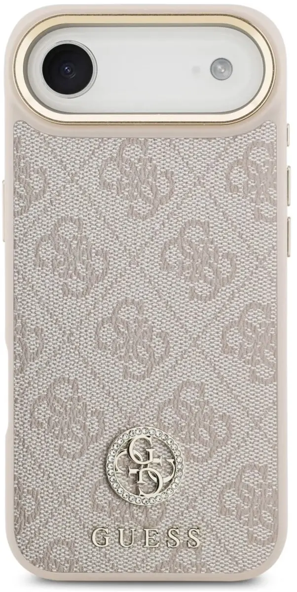 GUESS Case 4G Strass Logo Grote Band Magsafe - iPhone Air - Zwart - afbeelding 2 van 6