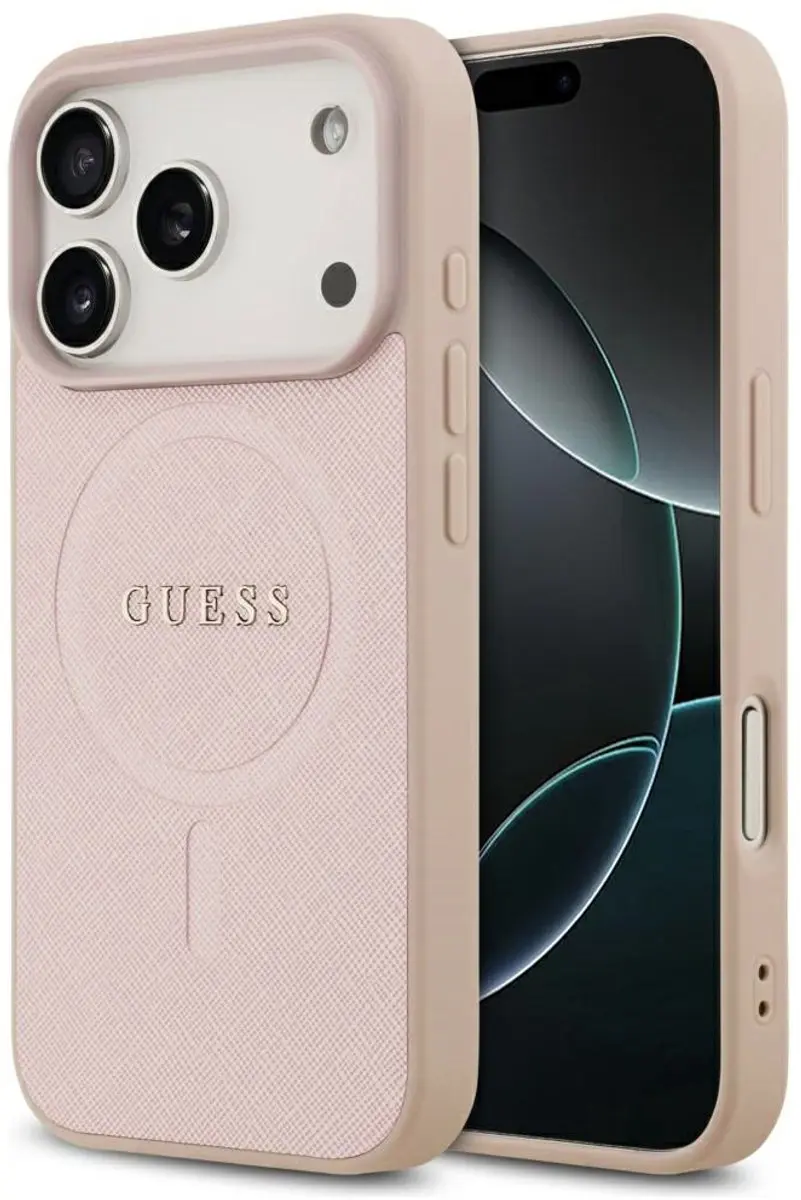 GUESS Saffiano MagSafe Hoesje iPhone 17 Pro