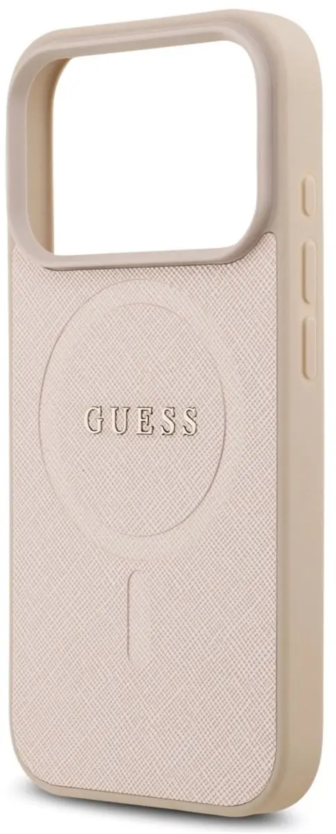 GUESS Saffiano MagSafe Hoesje iPhone 17 Pro - Zwart - afbeelding 6 van 6