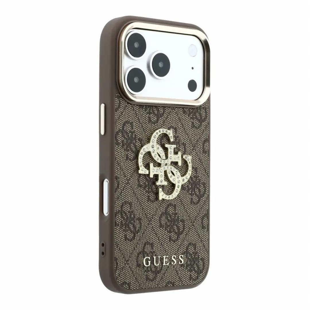 Guess Hoesje iPhone 17/18 Pro - Kunstleer Bruin - afbeelding 2 van 6
