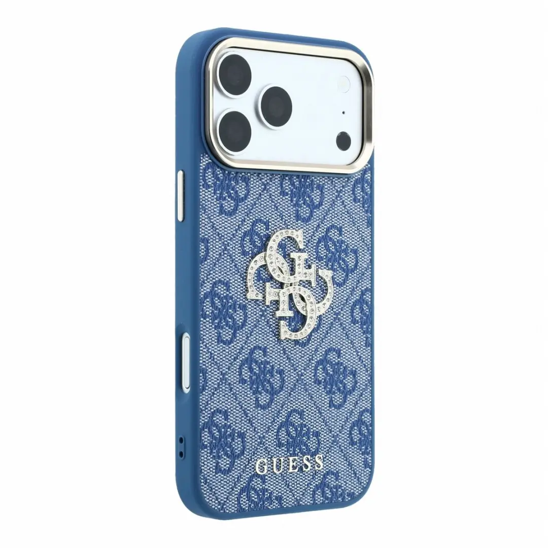 GUESS Backcover iPhone 17/18 Pro - Kunstleer - Blauw - afbeelding 4 van 6