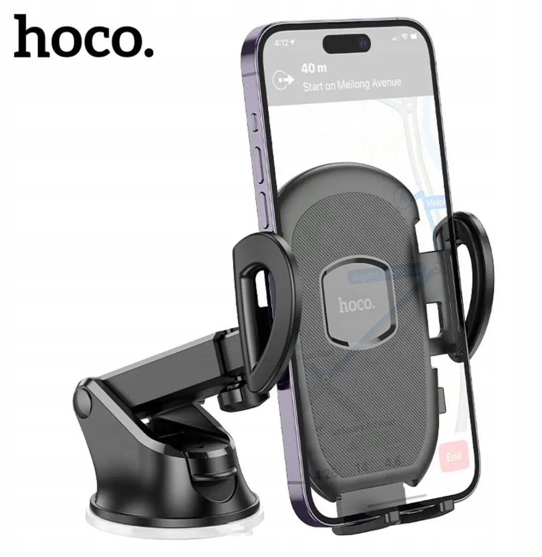 Hoco H9 Autohouder Zuignap Dashboard - Universeel 7" - Grijs/Zwart - afbeelding 2 van 5