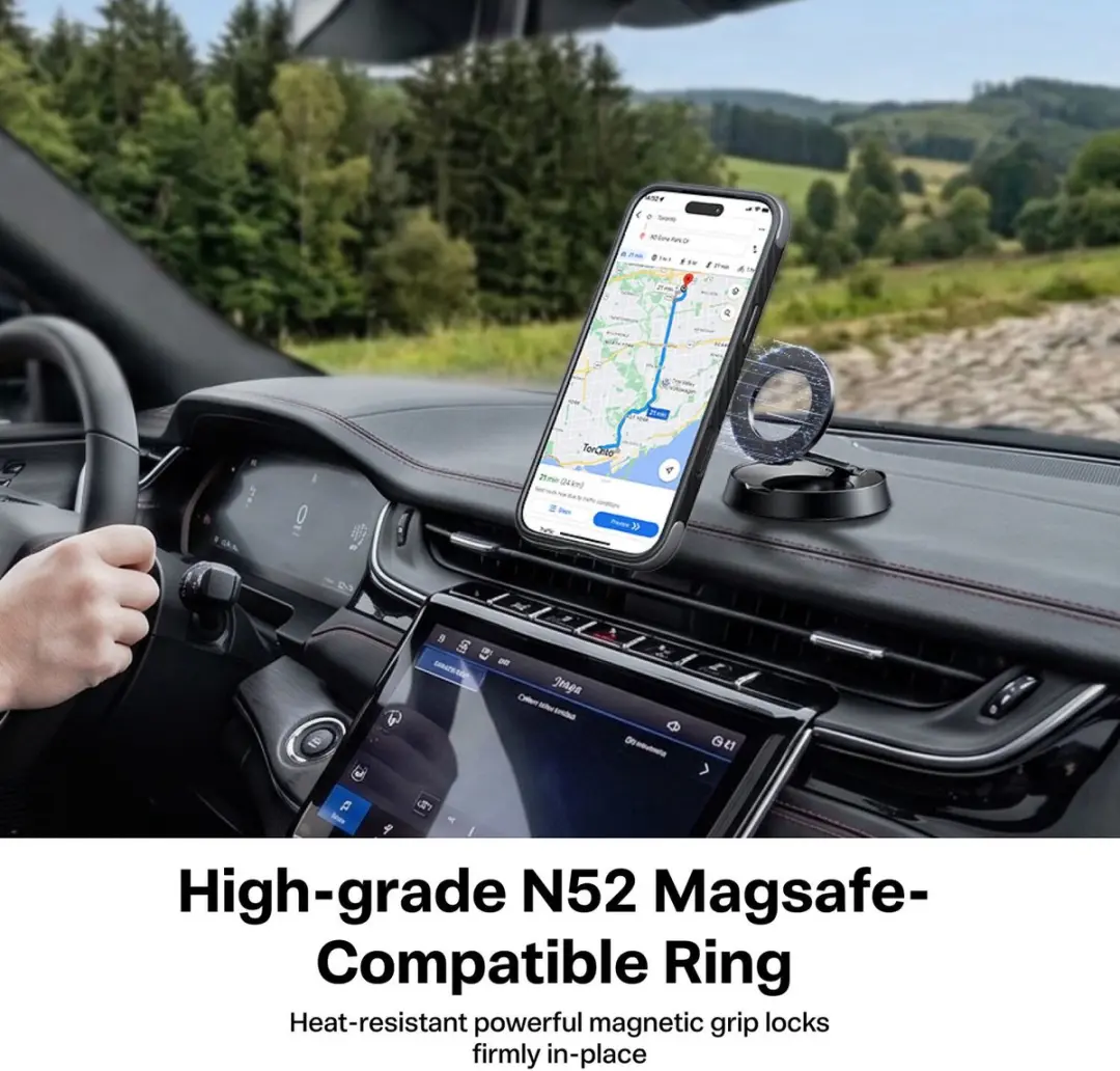 Torras Ostand Q3 Hoesje iPhone 18 Pro - MagSafe/Zwart - afbeelding 3 van 6