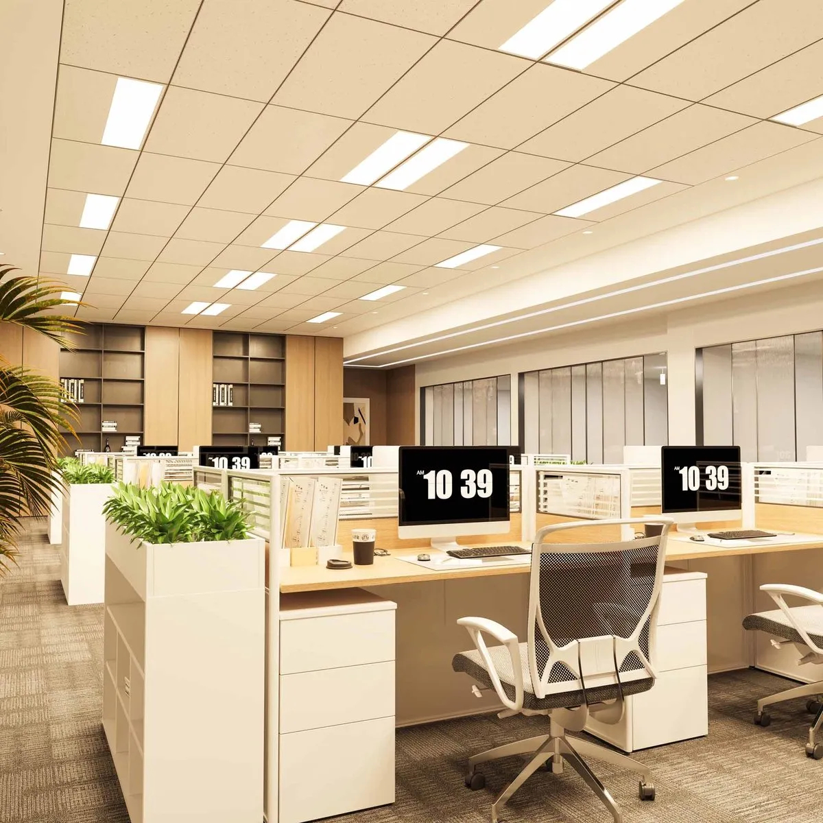 Ledvion LED Paneel 120x30 36W 3000K - Inbouwarmatuur