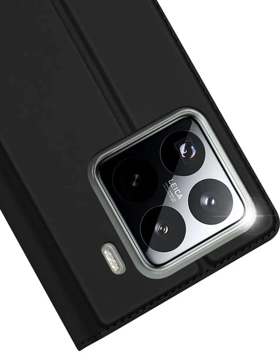 Dux Ducis Slim Softcase Bookcase Xiaomi 15 Pro SH00081351 - Zwart - afbeelding 3 van 6