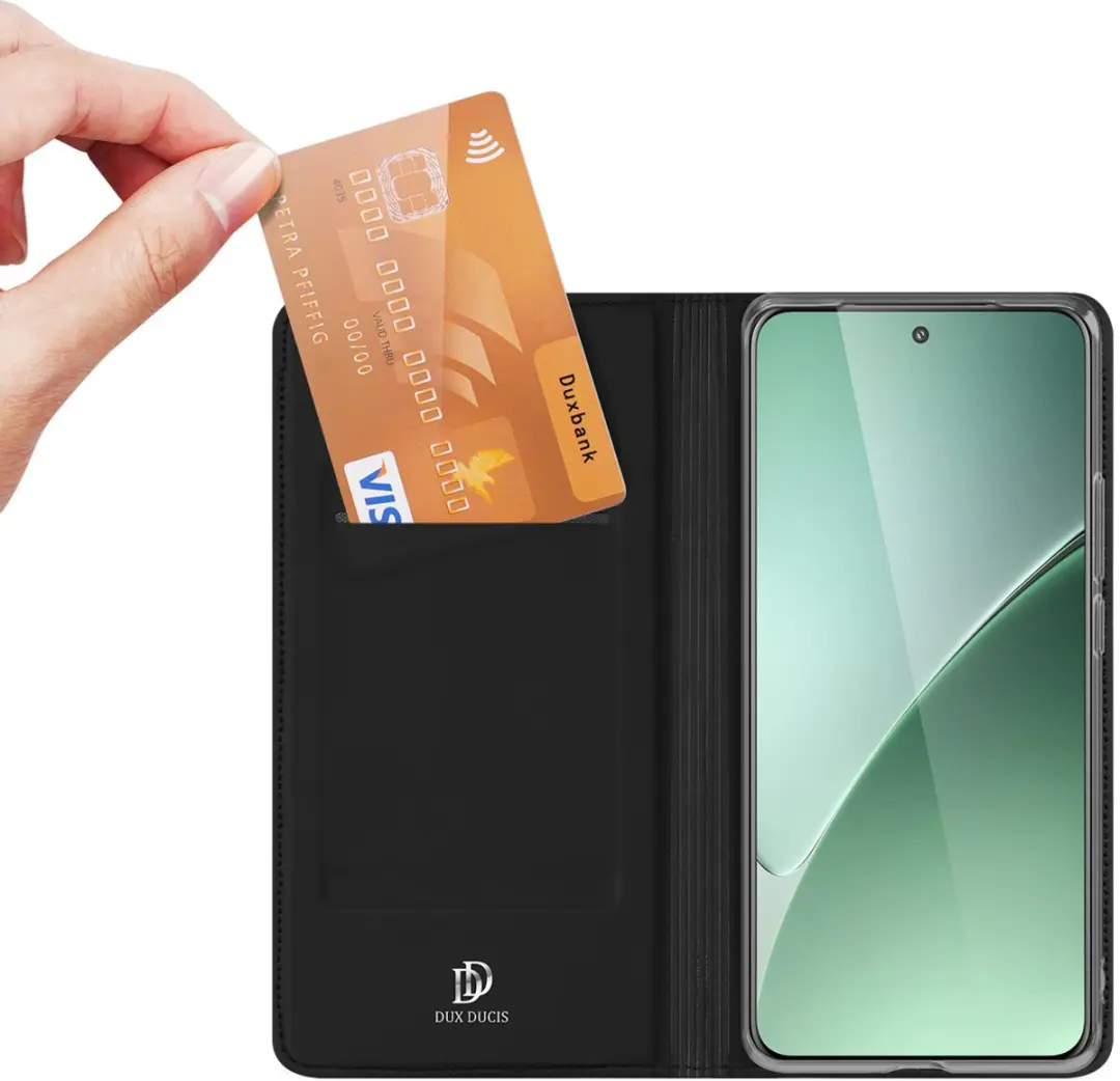 Dux Ducis Slim Softcase Bookcase Xiaomi 15 Pro SH00081351 - Zwart - afbeelding 2 van 6
