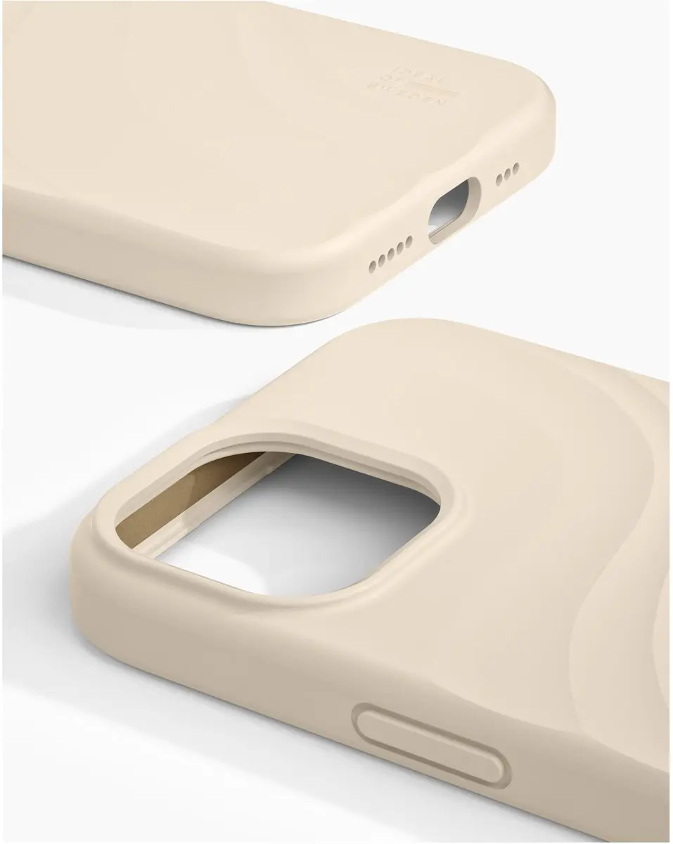 iDeal of Sweden Soft Swirl Silicone Hoes - iPhone 13/14/15/16 MagSafe - Beige - afbeelding 2 van 5
