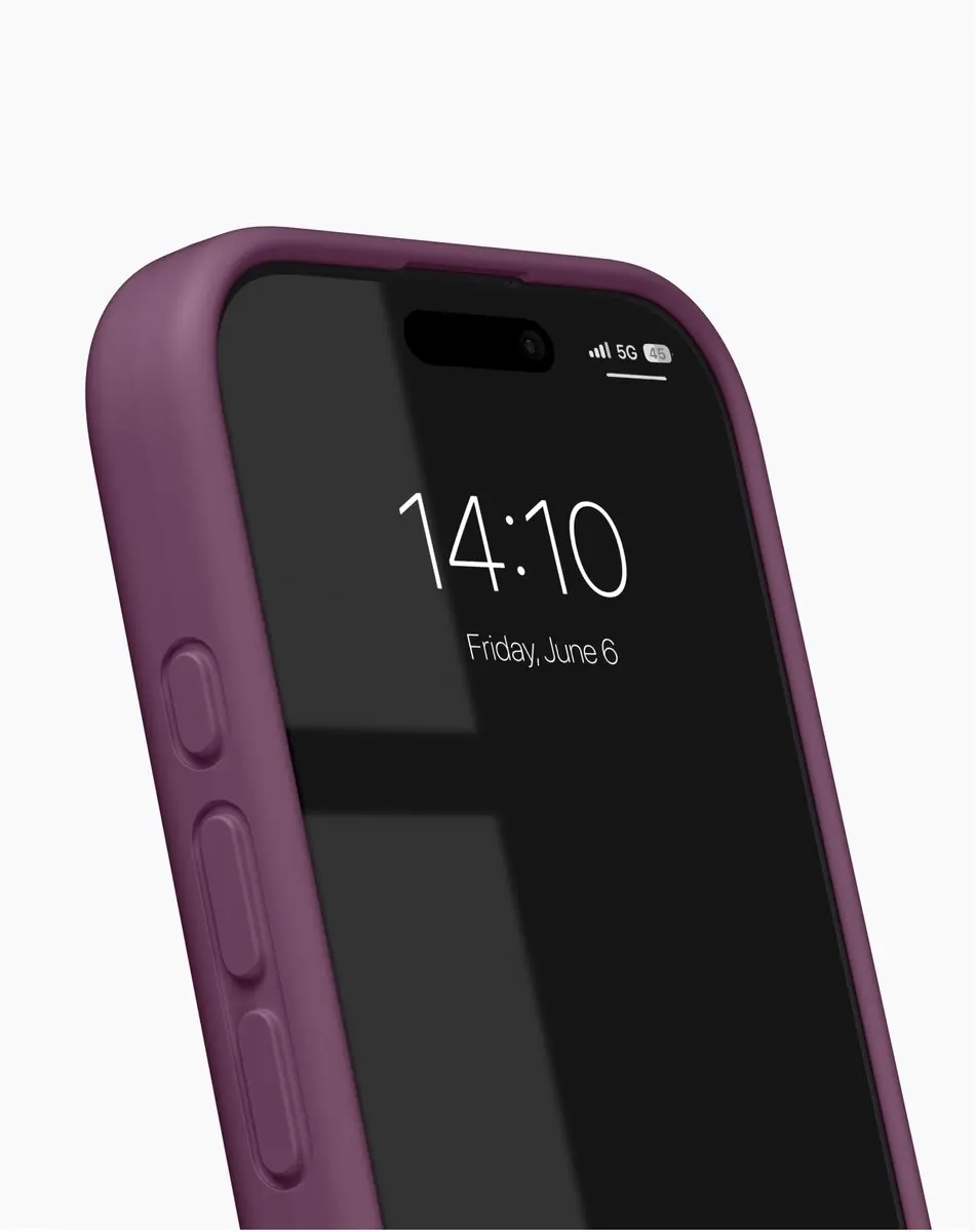 iDeal of Sweden Soft Swirl Silicone Hoes iPhone 16 Pro - Velvet Plum - IDSSCMS-I2461P-632 - afbeelding 3 van 4