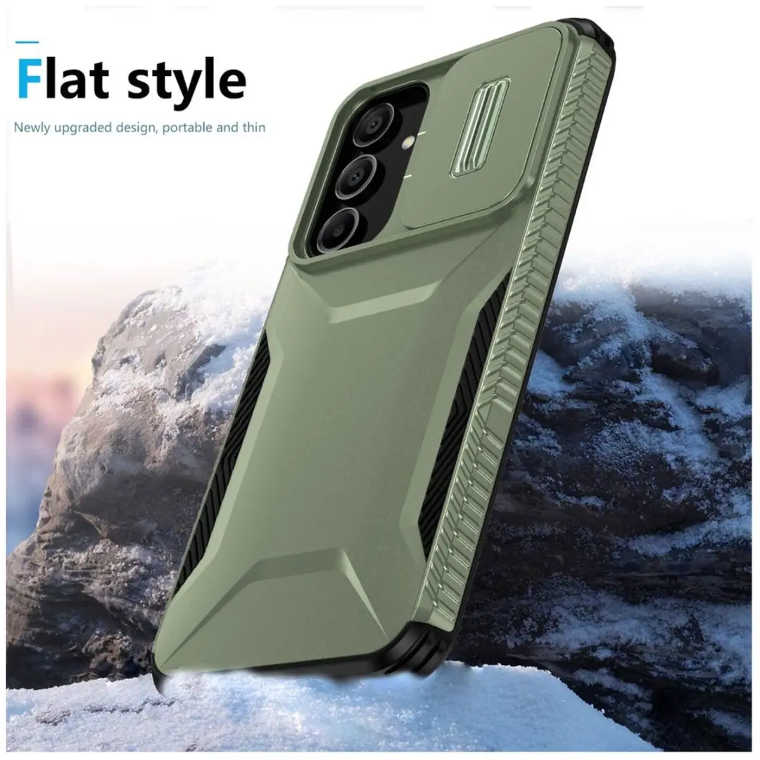 Selected Hoesje Samsung Galaxy A16 Back Cover Groen - Camera Slider - afbeelding 3 van 6
