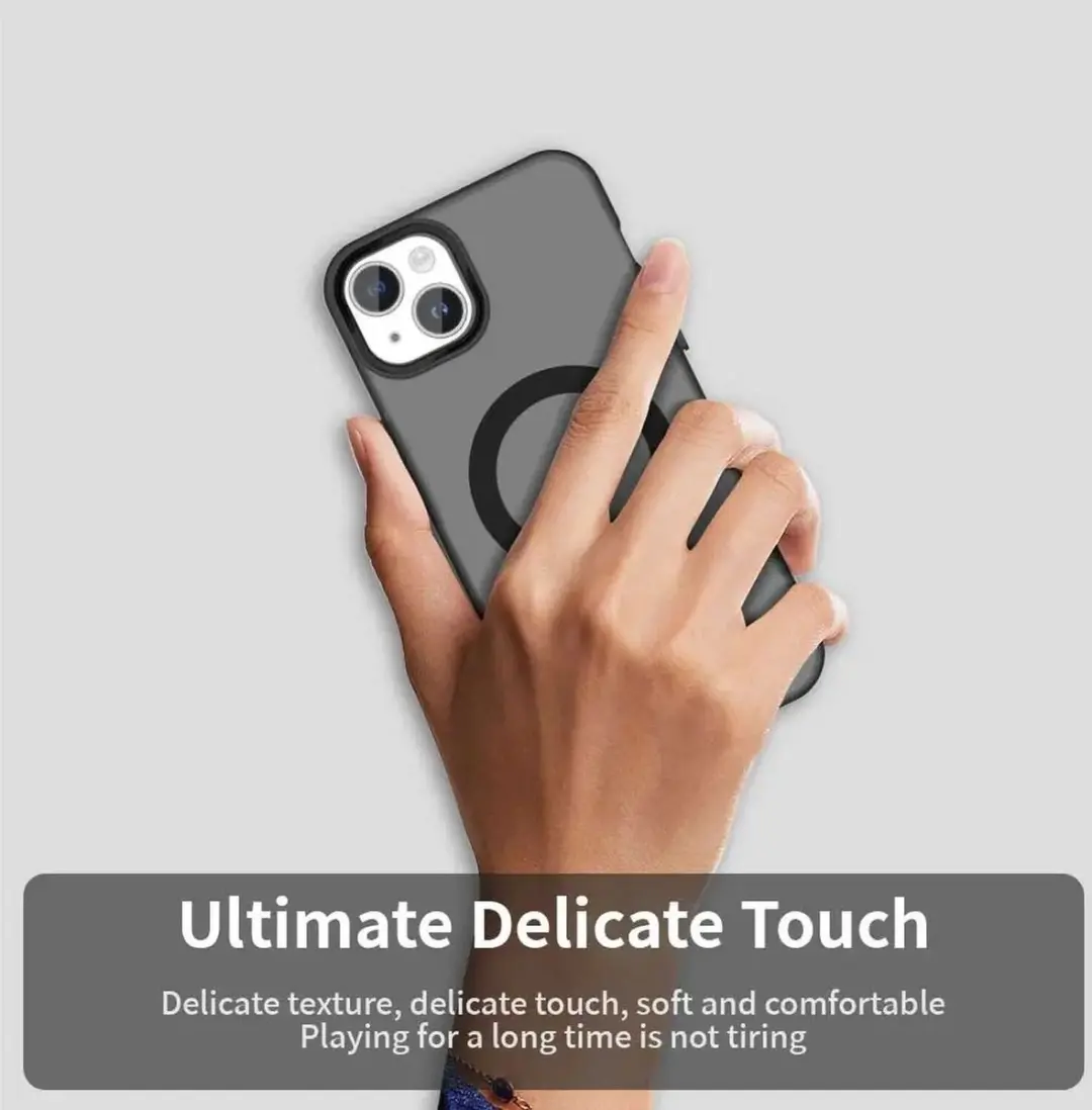 Selected MagSafe Backcover iPhone 15 - Zwart & Transparant - afbeelding 6 van 6