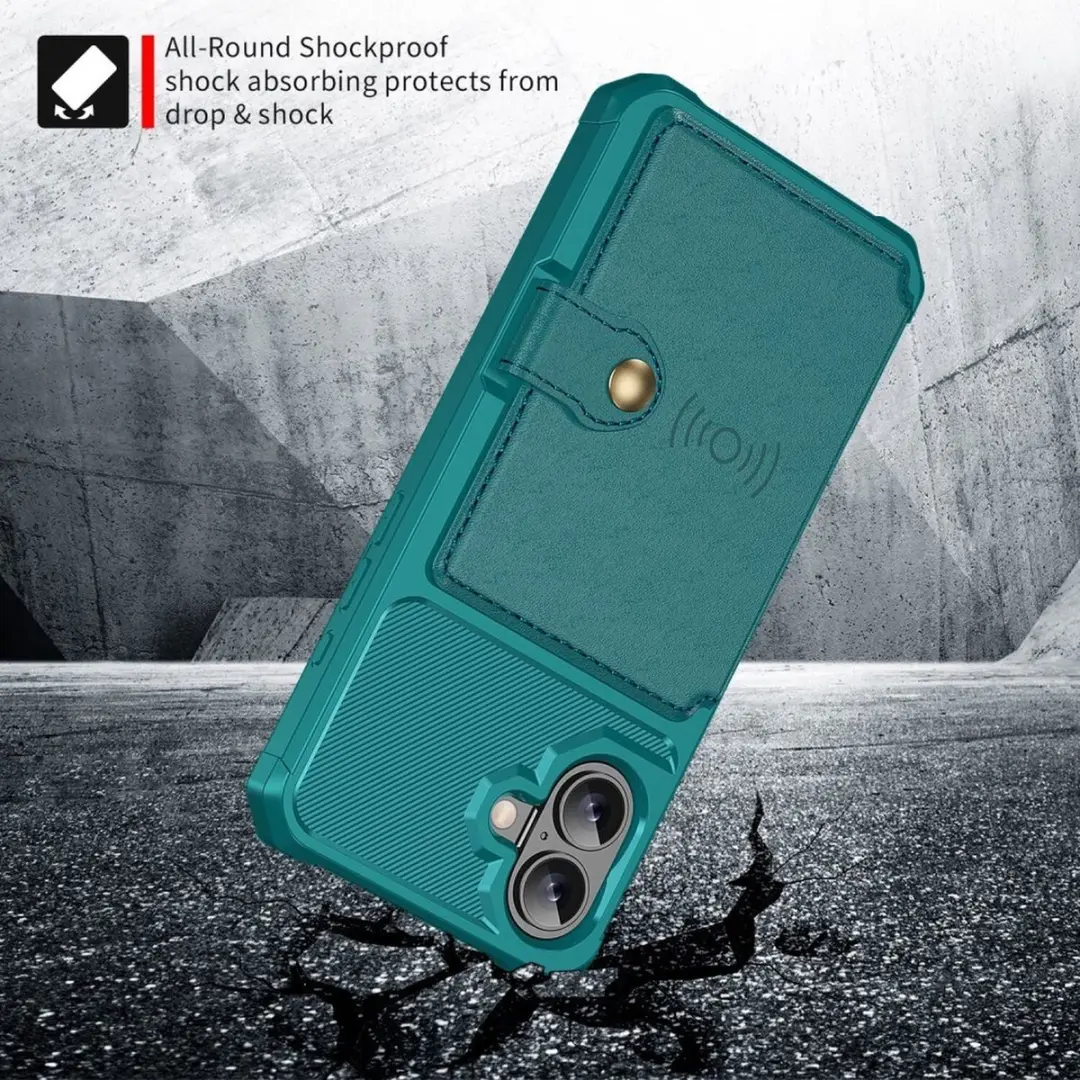 Selected Portemonnee Hoesje iPhone 17 - Groen - 4 Pasjes - afbeelding 6 van 6