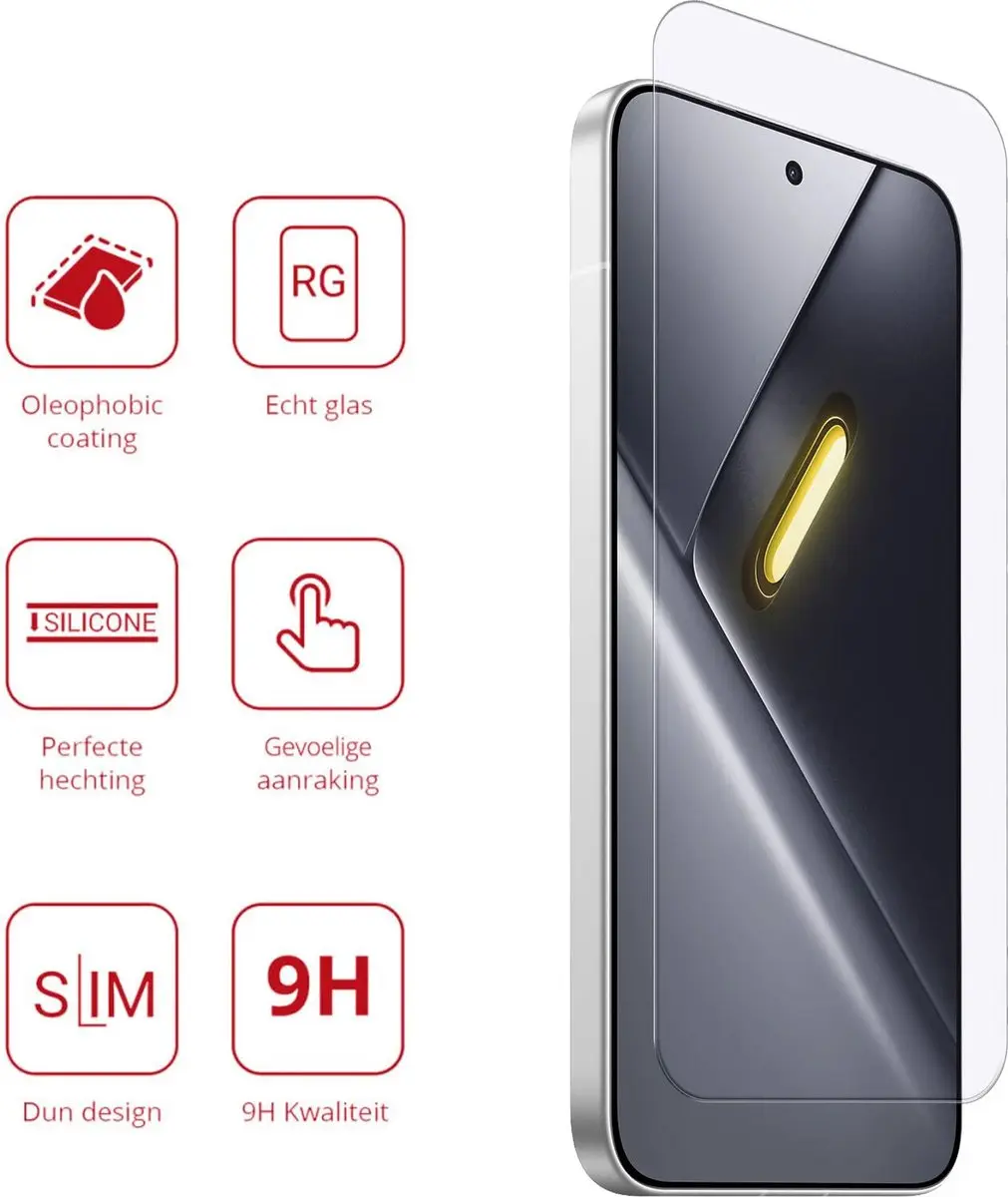 Rosso Screen Protector Xiaomi Poco X8 Pro Max - 9H Tempered Glass - afbeelding 2 van 6