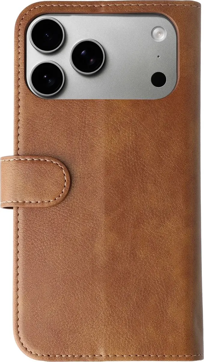 Rosso Element Wallet Book Case iPhone 18 Pro Max - 4 Pasjes - Bruin - afbeelding 4 van 6