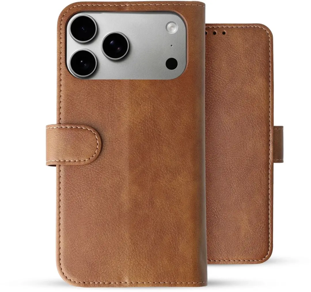 Rosso Element Wallet Book Case iPhone 18 Pro Max - 4 Pasjes - Bruin - afbeelding 6 van 6