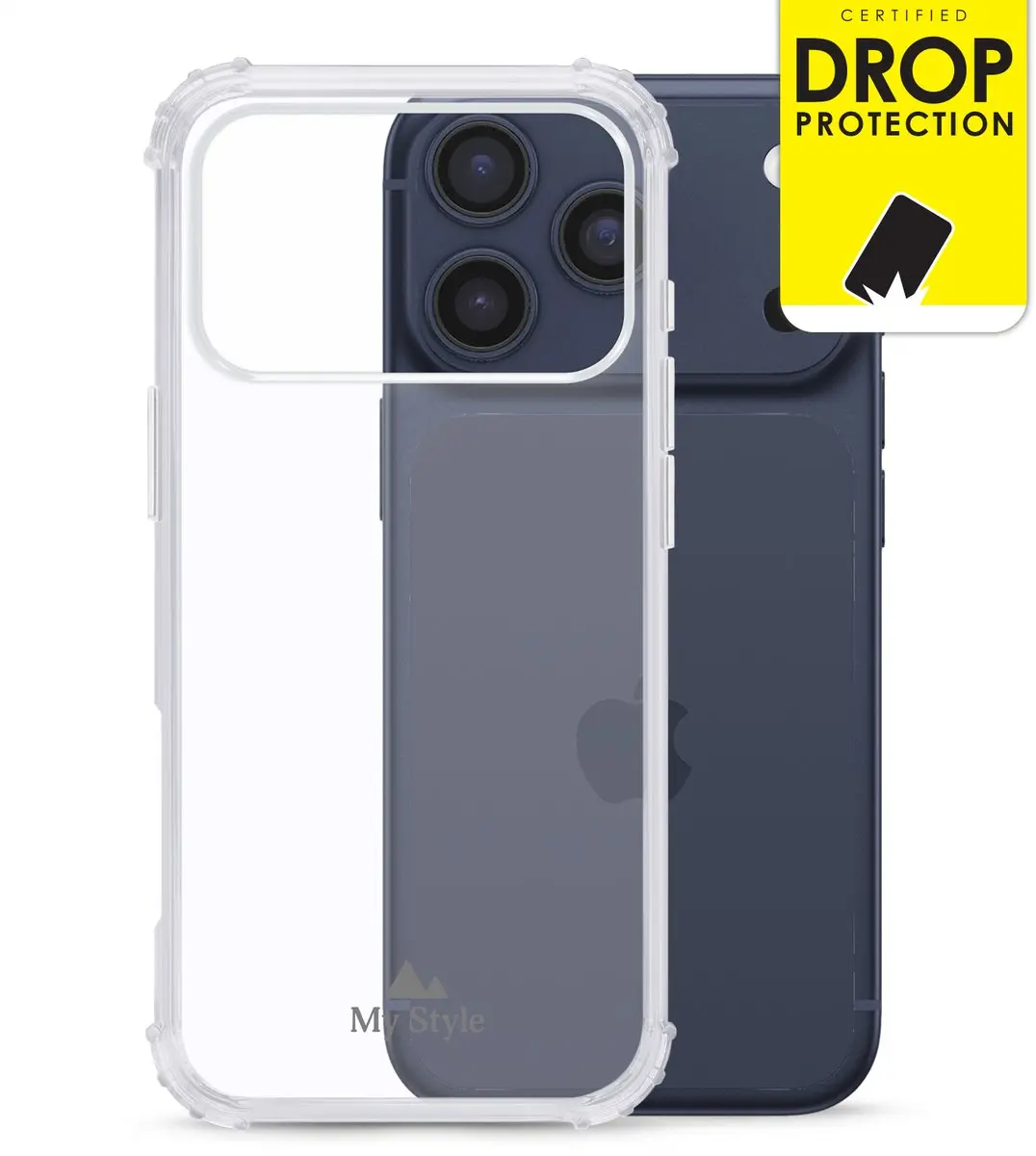 My Style Doorzichtig Hoesje geschikt voor Apple iPhone 17 Pro Max Telefoonhoesje