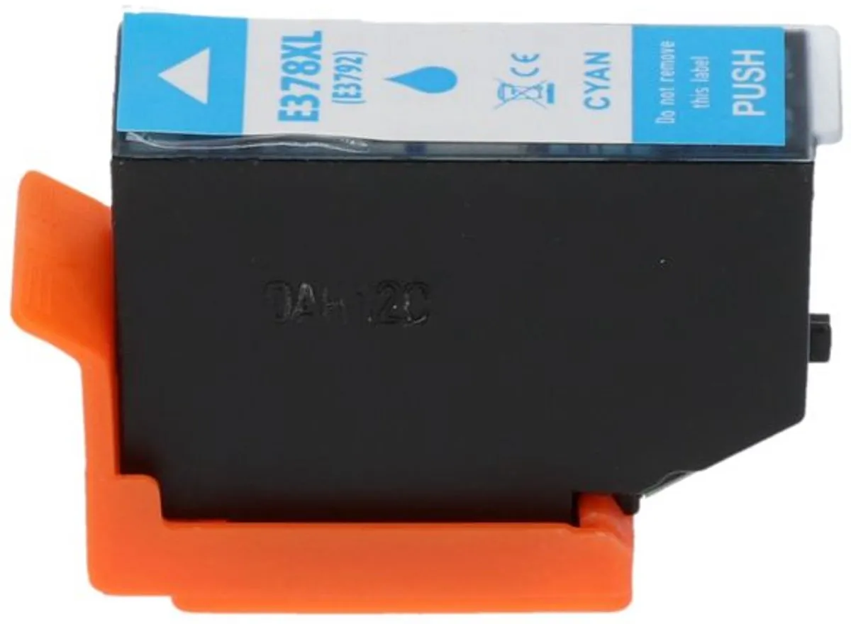 PrintAbout Epson C13T37824010 Inktcartridge - Cyaan