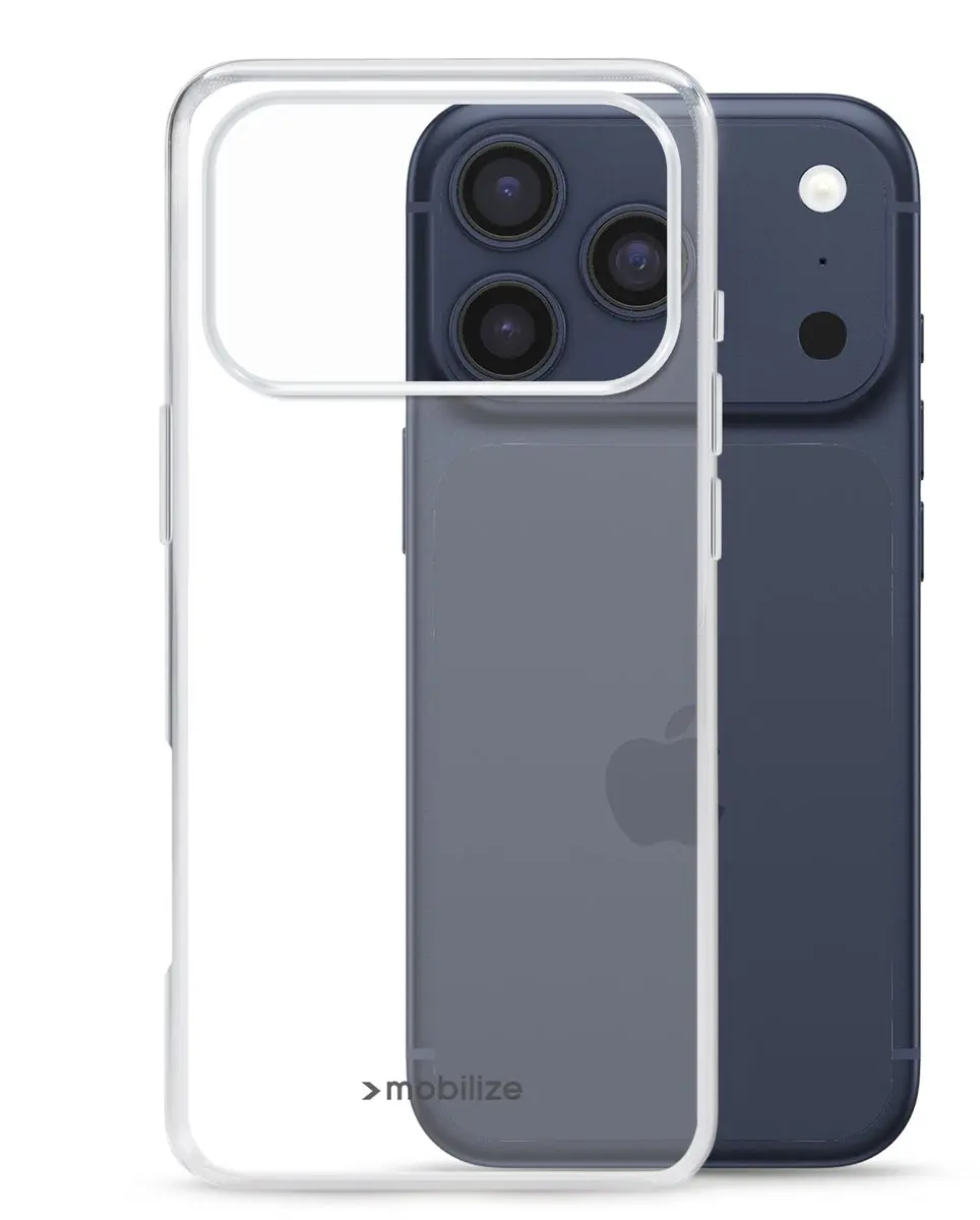 Mobilize Doorzichtig Hoesje geschikt voor Apple iPhone 17 Pro Telefoonhoesje Fle