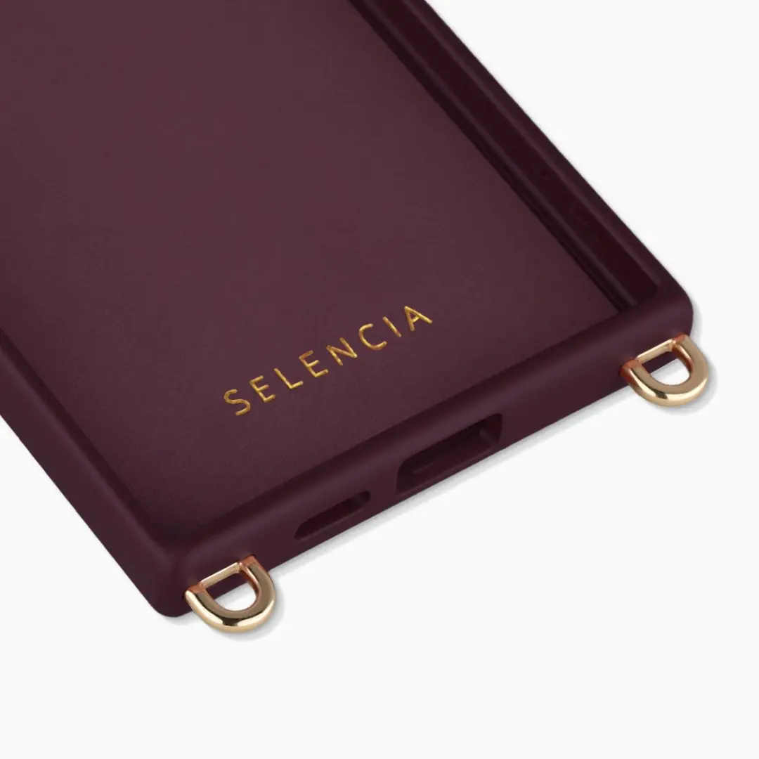 Selencia Rivièra Backcover Hoesje S24 Ultra - Bold Burgundy - afbeelding 6 van 6
