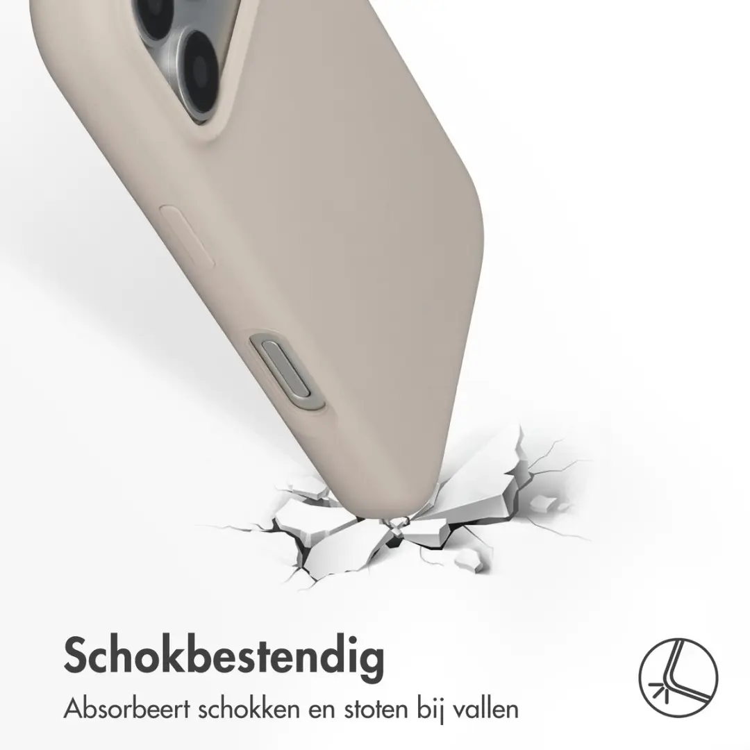 Accezz Hoesje iPhone 18/17 Pro Max - MagSafe Stone Beige - afbeelding 4 van 6