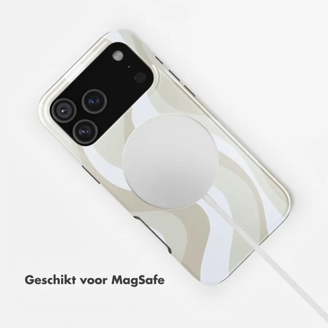 Selencia Hoesje iPhone 18/17 Pro - MagSafe - Desert Waves Beige - afbeelding 6 van 6