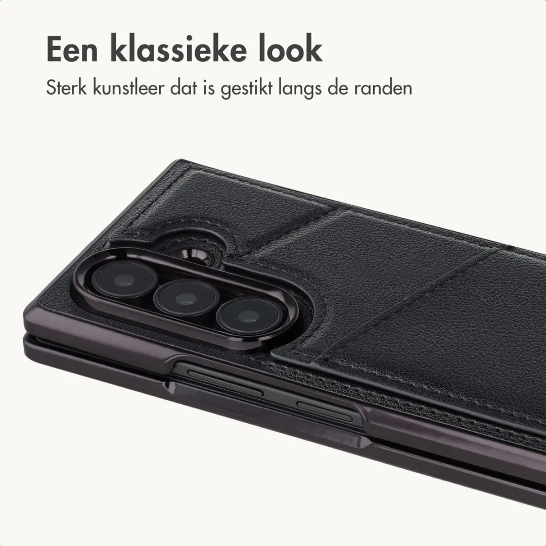 Imoshion Hoesje Samsung Galaxy Z Fold8 Ultra - Kunstleren Backcover Zwart - afbeelding 2 van 6