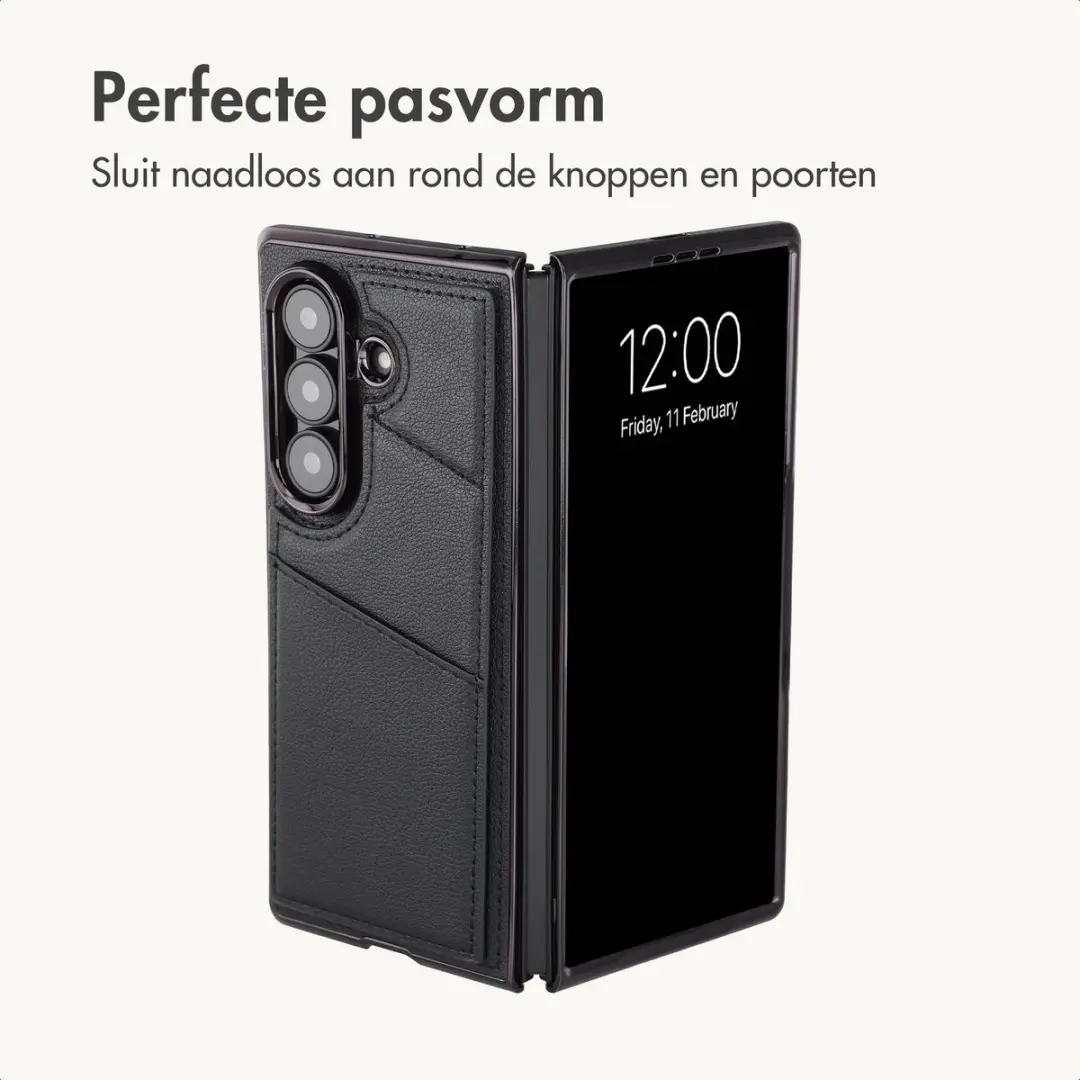 Imoshion Hoesje Samsung Galaxy Z Fold8 Ultra - Kunstleren Backcover Zwart - afbeelding 5 van 6