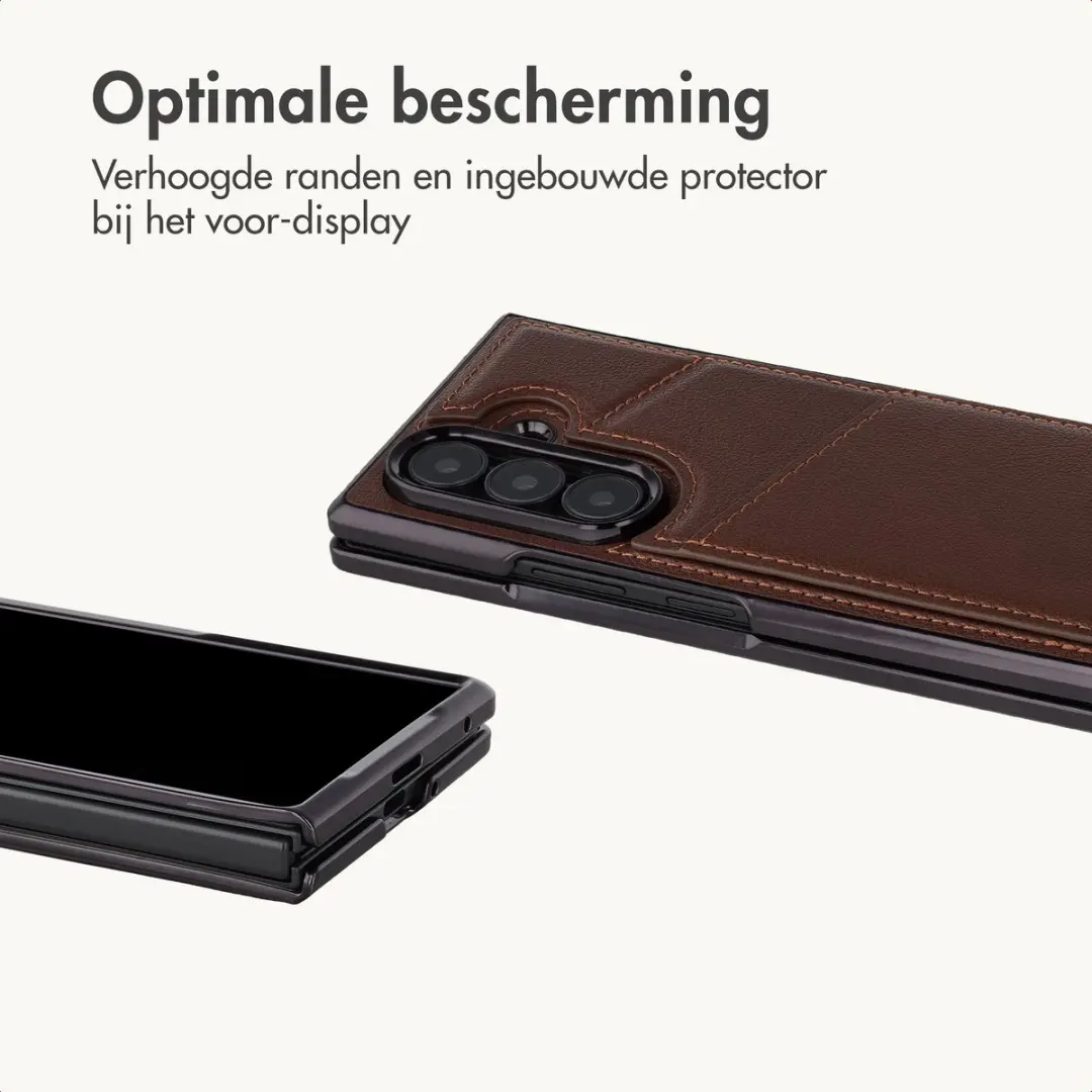 Imoshion Hoesje Samsung Galaxy Z Fold8 Ultra - Kunstleren Backcover Donkerbruin - afbeelding 5 van 6