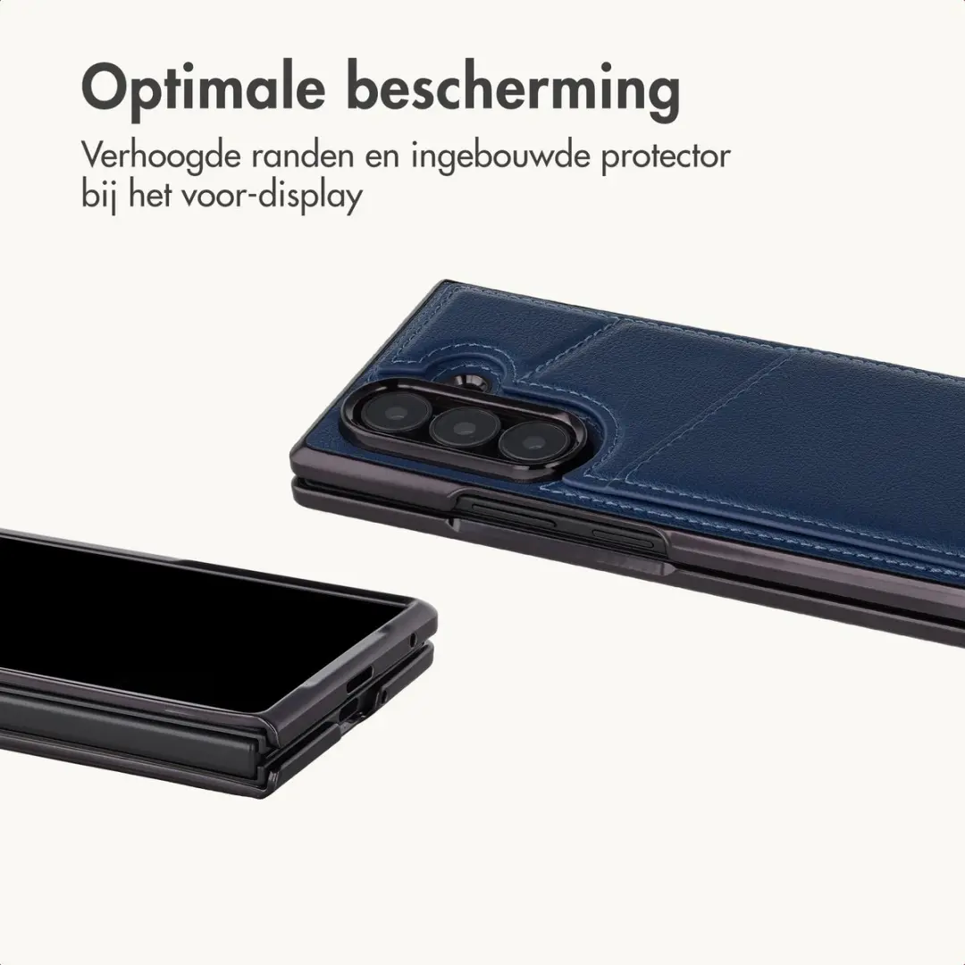 Imoshion Hoesje Samsung Galaxy Z Fold8 Ultra - Kunstleren Backcover Donkerblauw - afbeelding 5 van 6