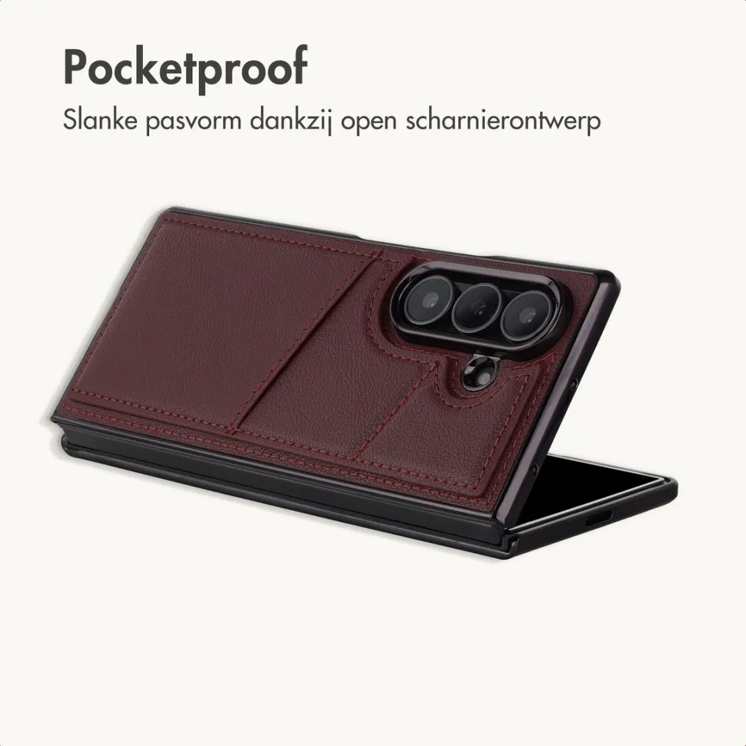 Imoshion Hoesje Samsung Galaxy Z Fold8 Ultra - Kunstleren Rood - MagSafe - afbeelding 4 van 6