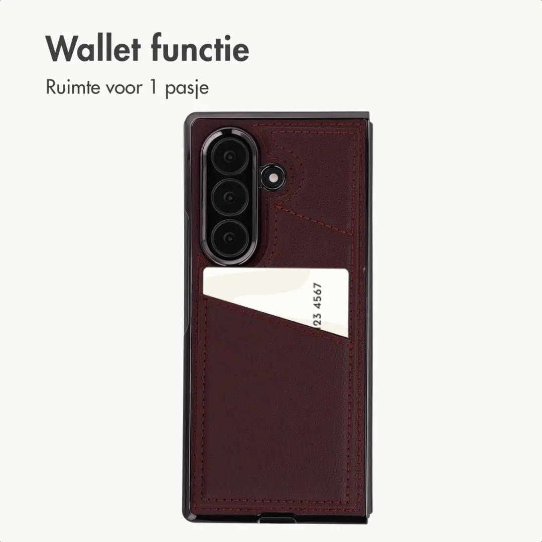 Imoshion Hoesje Samsung Galaxy Z Fold8 Ultra - Kunstleren Rood - MagSafe - afbeelding 3 van 6