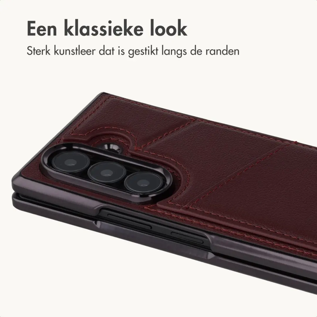 Imoshion Hoesje Samsung Galaxy Z Fold8 Ultra - Kunstleren Rood - MagSafe - afbeelding 2 van 6