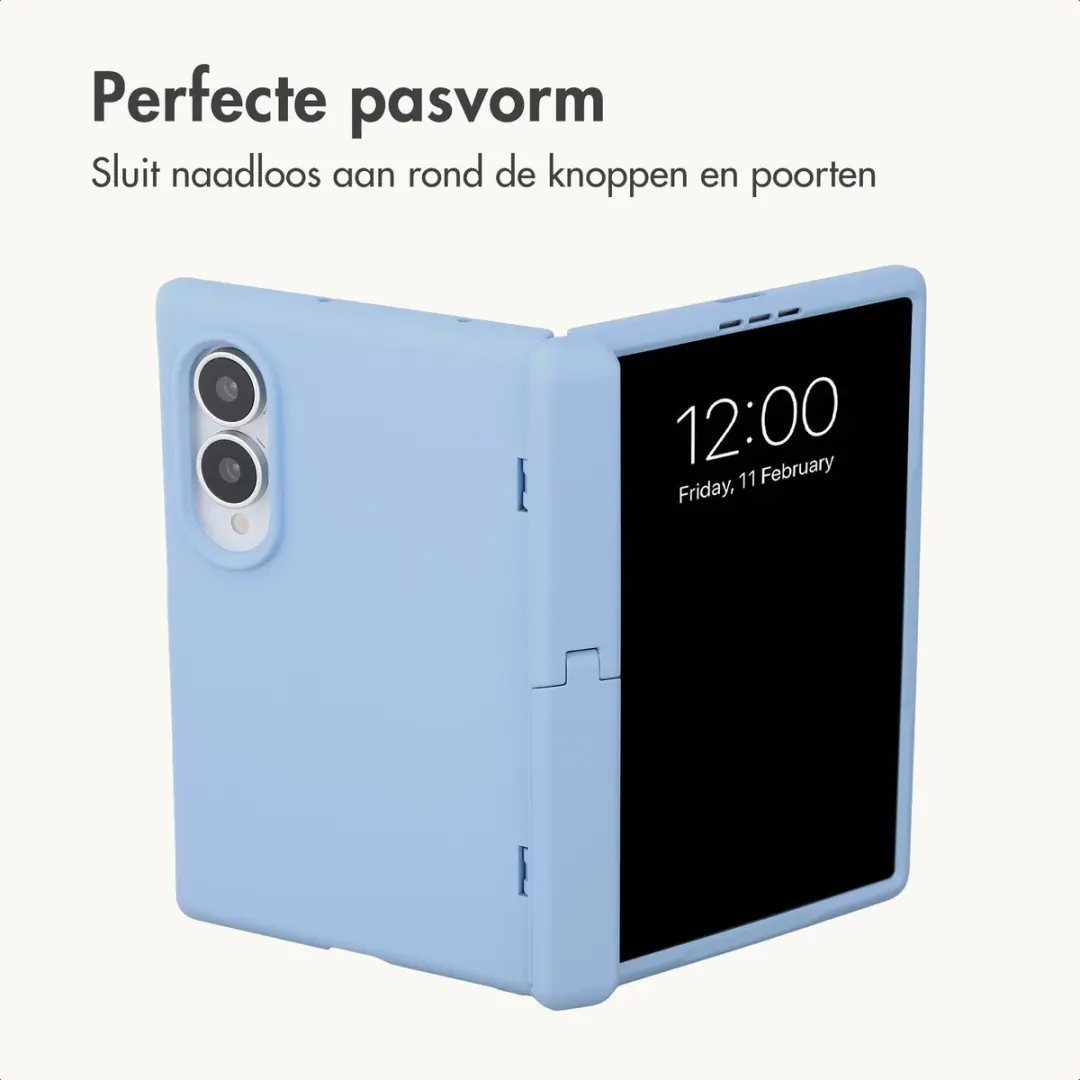 Imoshion Hoesje Samsung Galaxy Z Fold8 Lichtblauw - Backcover met Stand - afbeelding 5 van 6