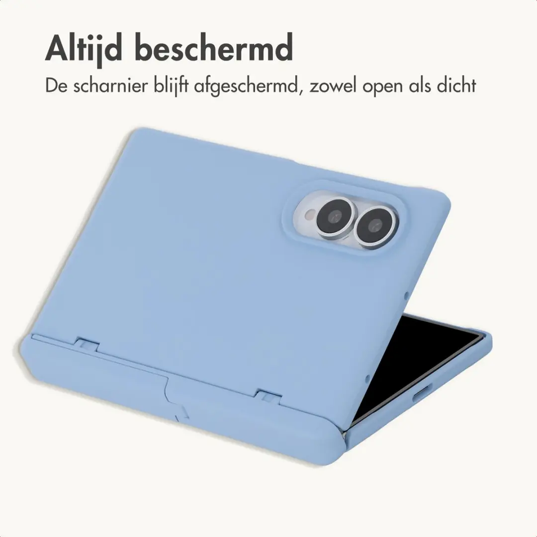 Imoshion Hoesje Samsung Galaxy Z Fold8 Lichtblauw - Backcover met Stand - afbeelding 3 van 6