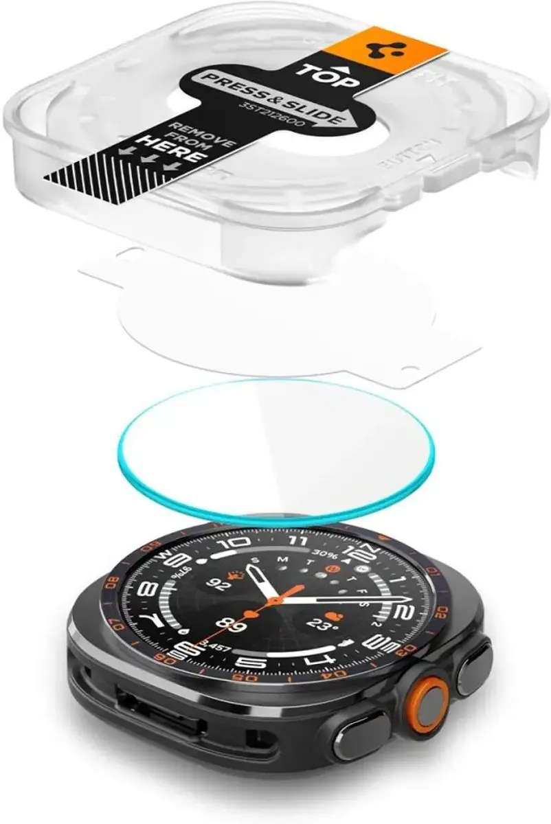 Spigen Tempered Glass Samsung Galaxy Watch Ultra 2 - 2 Stuks - afbeelding 4 van 6