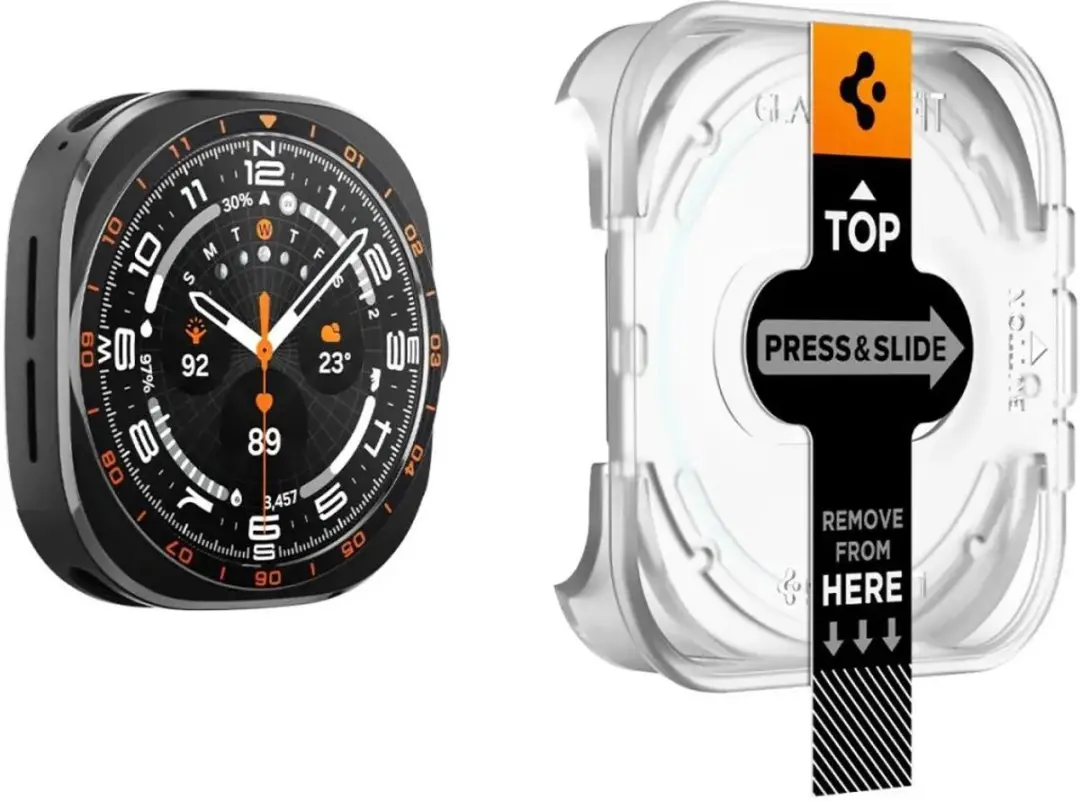 Spigen Tempered Glass Samsung Galaxy Watch Ultra 2 - 2 Stuks - afbeelding 3 van 6