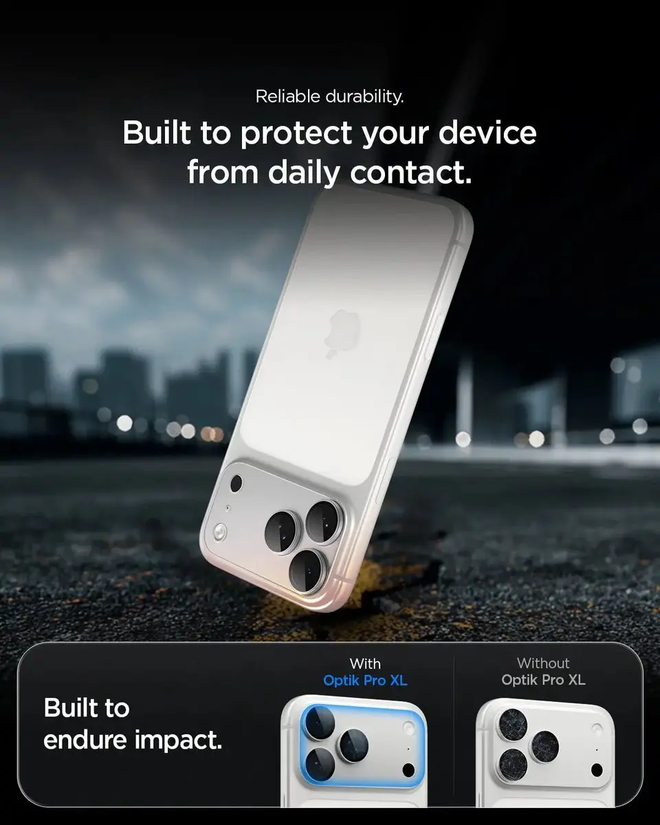 Spigen AGL12042 Glas Beschermer iPhone 18 Pro Max - 9H - Zilver - afbeelding 4 van 6
